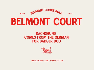 Belmont Font font font design highbury london typeface typography vintage