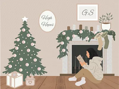 Some Christmas Vibes ai art christmas design digitalart illustration illustrator photoshop vector