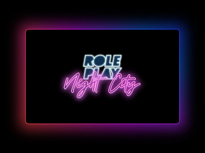 Night City RP - LogoDesign - Neon Mood 🥳 brand identity branding digital art geek geek logo logo logodesign logotype nightlife roleplay roleplaying vector