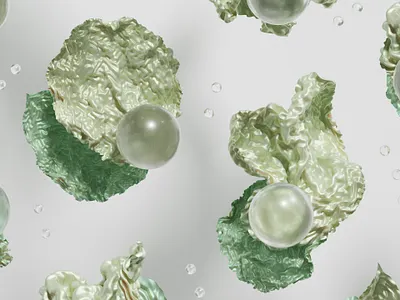 Floating 3d 3d art blender floating green illustration spheres