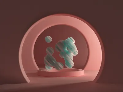 Abstract composition 3 3d animation art c4d cinema4d colorful design houdini octanerender render