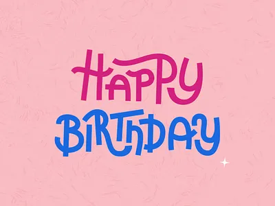 Happy Birthday birthday cake candle design flat happy birthday loop motion design typography