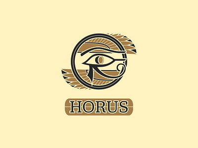 Horus - 127/365 badge branding crest egyptian eye god gods myth symbol wing wings