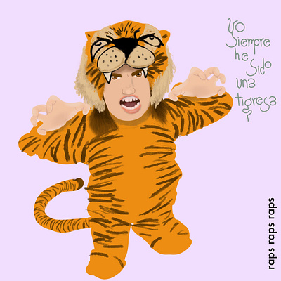 I’ve always been a tigress design digital art digitalilustration illustration lettering lettering artist