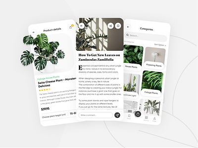 Planters App app application categories design ecommerce figma interface mobile mobileapp plants platform product design products shop ui ux