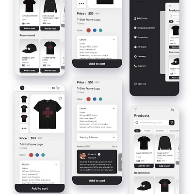 Clothing store app appdesign concept concept design mobile mobileapp ui design uiux design userinterface ux design