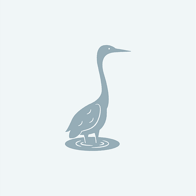 Crane bird crane design flat icon illustration illustrator minimal simple vector