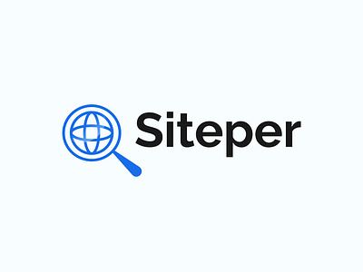 Siteper - Logo Design, Searching Icon best logo creative logo data fintech fintech branding logo designer logos magnify glass monogram quick search search search bar search engine search results searching logo site logo site search tech logo unique logo unused