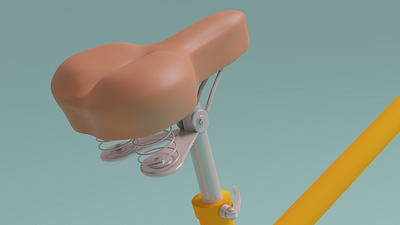 Bike seat 3d 3d art 3d modeling amsterdam bike blender blender3d cycle cycling lowpoly netherlands