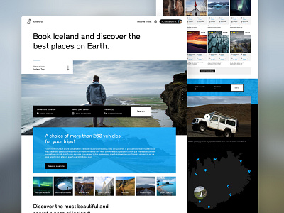 Icelandrip marketplace branding design iceland marketplace service service design service marketplace sketch typography ui vector