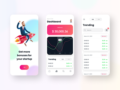 Startup Dashboard 3d design 3dui daily 100 challenge daily mobile dailyui dailyuichallenge dashboard design figma finance glassmorphism mobile ui popularui startup startup branding top100 trending ui uidesign