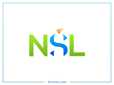 NSL - Logo Design branding cleaning company cleaning logo cleaning service design graphic design logo logotype logotypes negative space logo vector