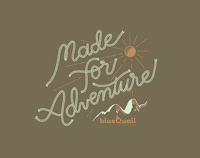 Made for Adventure Shirt bluequail childrens illustration cowboy kids kids clothing lasso lettering preuve rope rope lettering shirt sun pretection texas