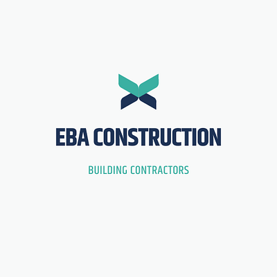 Blue and Green Construction Logo branding graphic design illustration logo logo design logo designer logodesign