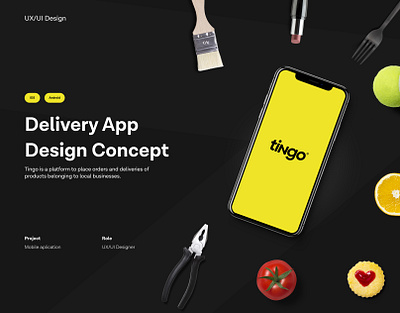 Tingo - Delivery App aplication app design mobile app mobile app design mobile ui ui design uidesign uxdesign website design