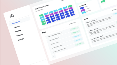 Time Management App adobe adobe xd adobexd app design management product design project time management timeline ui