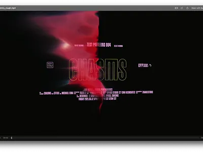 Chasms Live. With EFFIXX cina design generative graphic design illustration live typography