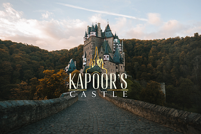 Kapoor's Castle brand brand design brand identity branding castle clean creative logo desgning design design art golden golden logo logo logodesign logotype marriage