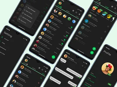 WhatsApp Redesigned with Dark Mode adobe xd design redesign redesigned ui ux uidesign ux ui uxdesign whatsapp whatsapp dark whatsapp dark mode whatsapp dark mode redesigned whatsapp new dark whatsapp redesign whatsnew xd