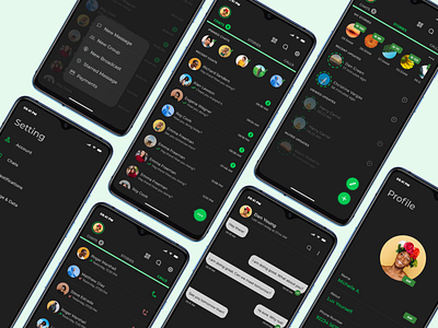 WhatsApp Redesigned with Dark Mode adobe xd design redesign redesigned ui ux uidesign ux ui uxdesign whatsapp whatsapp dark whatsapp dark mode whatsapp dark mode redesigned whatsapp new dark whatsapp redesign whatsnew xd