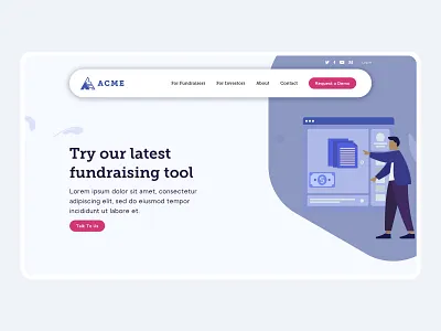 Hero Banner conversion cta design icon illustration typography ui ux website website design