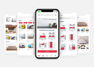 Furniture App app app design app ui app ux design minimal mobile app design mobile ui product design ui ui ux ui design uidesign ux design