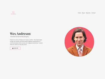 simple portfolio figma webdesign
