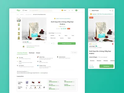 Otten Coffee Product Detail Page android app branding design iphone mobile mobile app design mobile ui ui user experience user interface user interface design ux web website