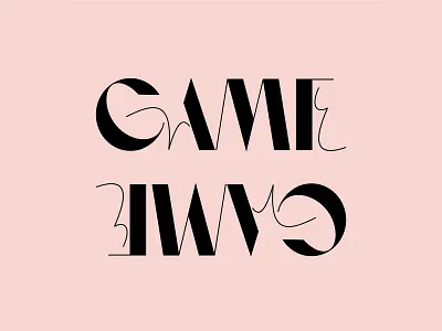 Game Type Design branding font lettering lettermark logo logomark type type design typeface