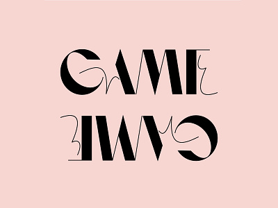 Game Type Design branding font lettering lettermark logo logomark type type design typeface
