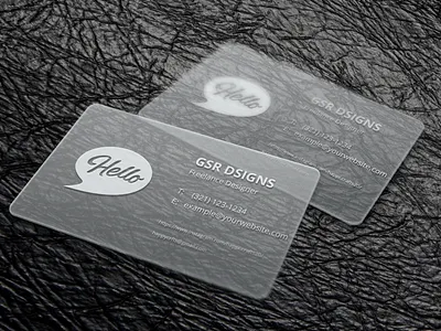 Translucent Business Cards MockUp branding business card design businesscard card design translucent transparent ux