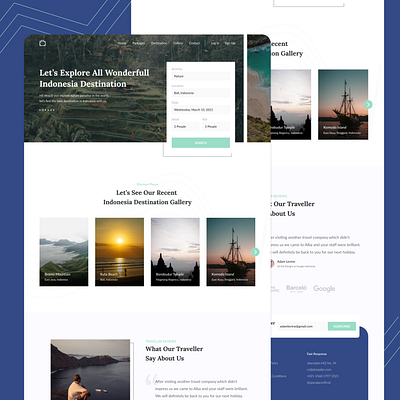 JalanJalan Landing Page Web Design design minimal ui ux web webdesign