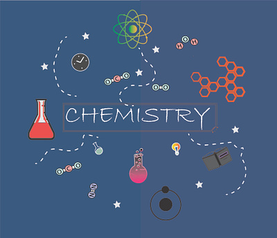 CHEMISTRY design illustration vector