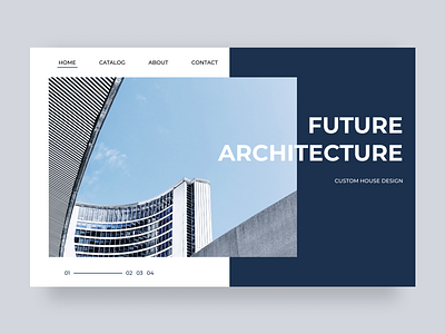 Future architecture architecture design figma future house web website