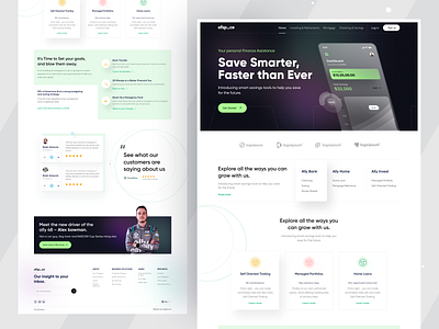 Fintech Home Page I Ofsapce clean ui design finance financial fintech branding fintech logo homepage design interaction design logo marketing site minimalistic money management money transfer ofspace ofspace agency uiux ux web design