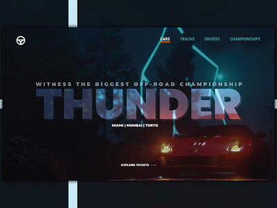 Thunder Ui 36 days of type 3d 3d animation 3d art 3d artist 3dsmax art artwork branding color flat illustration