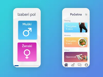 Onboarding and Home Screen BodyBuilding App bodybuilding ui ux ui ux design ui ux designer uiux