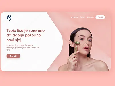 Jade rollers Beauty LandingPage beauty branding female landing page