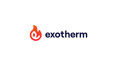 Branding - Exotherm branding design fire icon logo marine oil