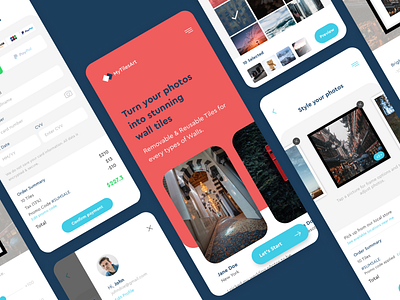 MyTilesArt Mobile App design mobile mobile ui sketch ui ux