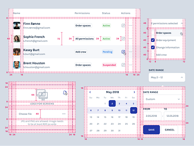 UI Components cards components crm dashboad design system grid guidelines handoff library sales style guide ui ui components ui elements ux visual design web