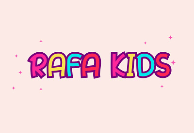 Rafa Kids - Display Font collorfull cute display font design kids young