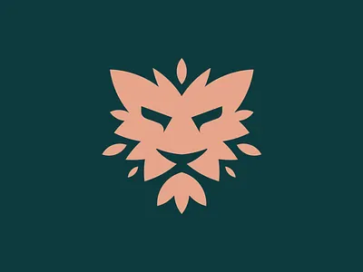 Leaf Lion Logo brand clean corporate logo golden ratio grid leaf lion logo lion logo logo mark modern modern logo ornamental logo royalty logo sleek logo