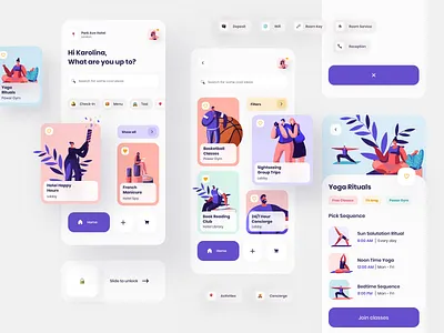 Hotel App mobile design concept app concept hotel app mobile app design ui ux