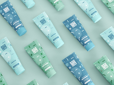 Hand cream Identity & Package design for Mosaic 3d brand identity branding cosmetic packaging cream creative design illustration logo logotype minimal modern
