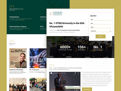 Harrisburg University Website Design abroad brand identity branding collageart design education india landingpage publication design review student study top10 ui uiux university usa usability ux website