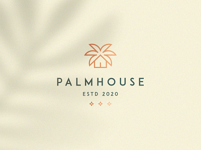 Palm house abstract apartment branding clever elegant flat home hotel house icon identity logo luxury mark minimal nature palm premium realestate tree