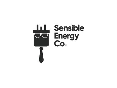 Sensible Energy Co Logo black brand design brand identity branding identity branding illustration logo logo designer logomark logotype mark monochrome monogram monogram logo typography white