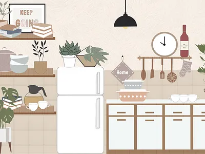 Imaginary Kitchen art decor design illustration illustrator kitchen kitchen design photoshop vector