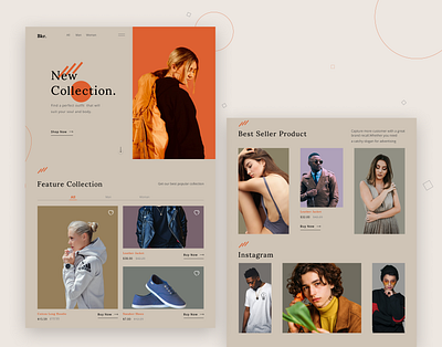 Fashion Web Landing Page design fashion app fashion landing page fashion web fashion website landing page design layout design new design new web design ui ui ux ui ux design web web design webdesign website website design